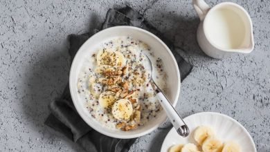 كينوا بالكريما والموز