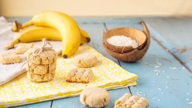 بسكويت الموز والشوفان للتسنين